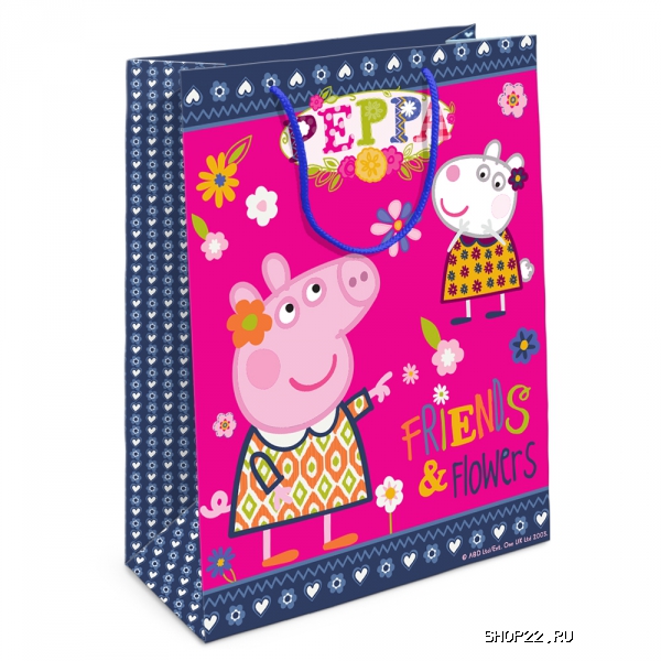 Пакет подарочный "Пеппа и Сьюзи" Росмэн (33174)